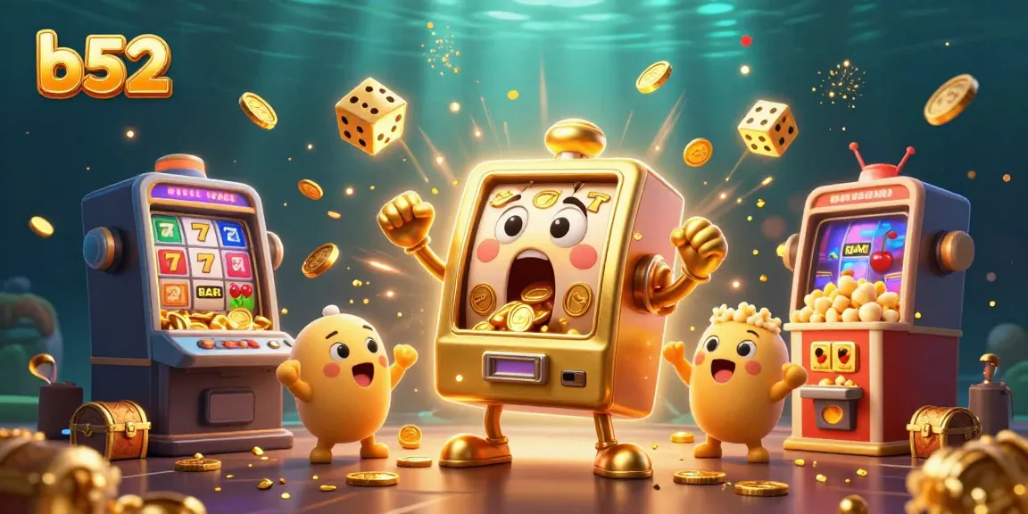 Experience the excitement of b52 with a jubilant slot machine and golden jackpot action.