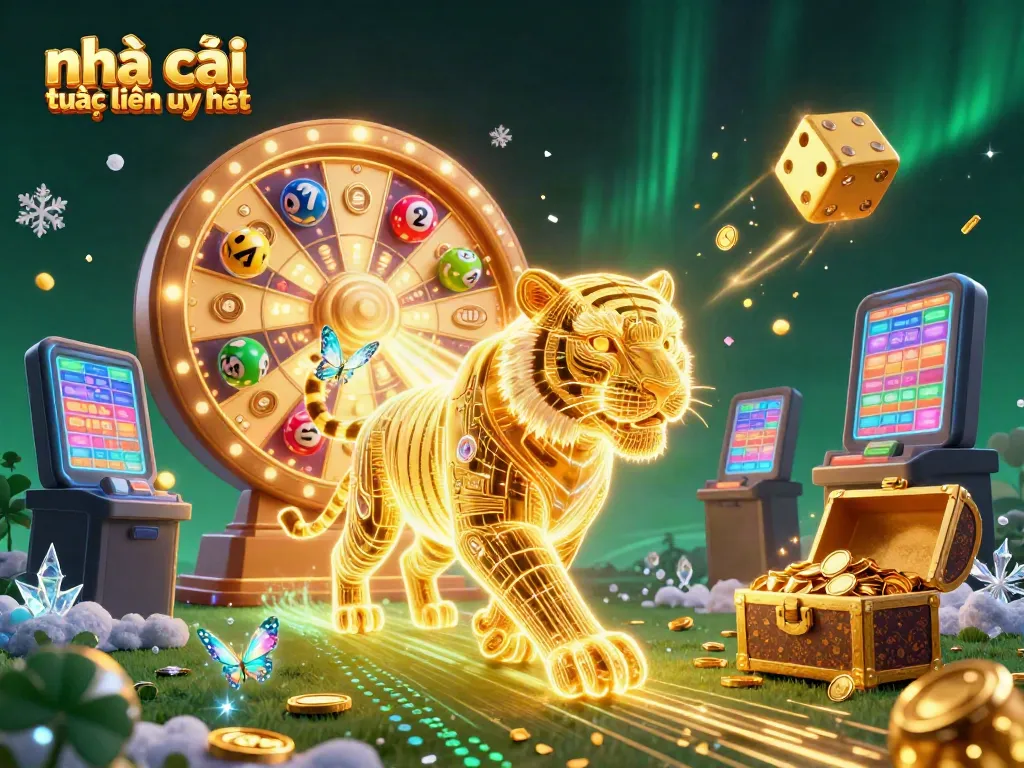 Engage with the excitement of nhà cái trực tuyến uy tín showcasing lively lottery elements and vibrant jackpots.