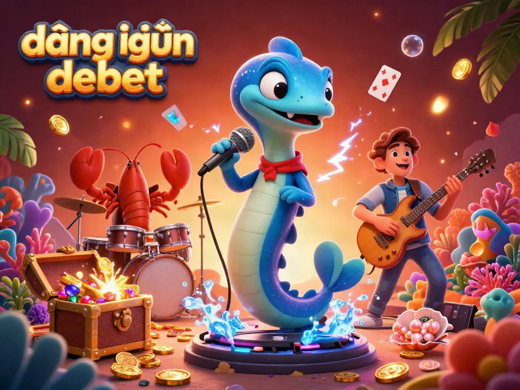 Experience the excitement of đăng nhập debet in this underwater casino with vibrant characters and treasure!