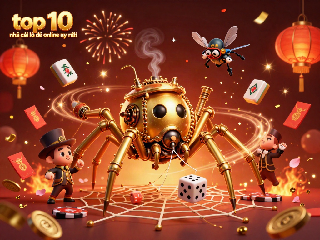 Engage with the top 10 nhà cái lô đề online uy tín through an enchanting steampunk casino scene.