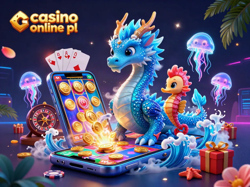 Experience vibrant gameplay with casino online pl characters in a neon underwater setting.