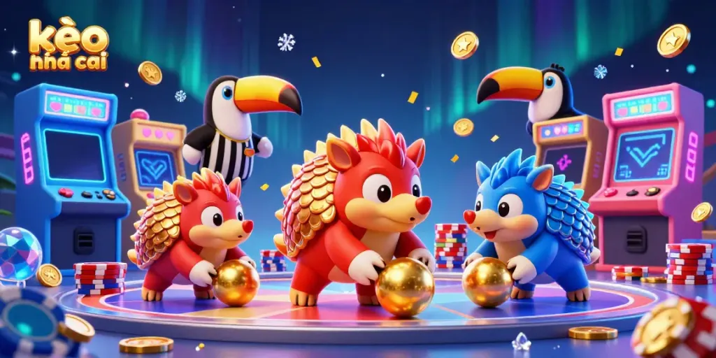 Enjoy thrilling gameplay with kèo nhà cái as rival pangolins roll golden balls through poker chips
