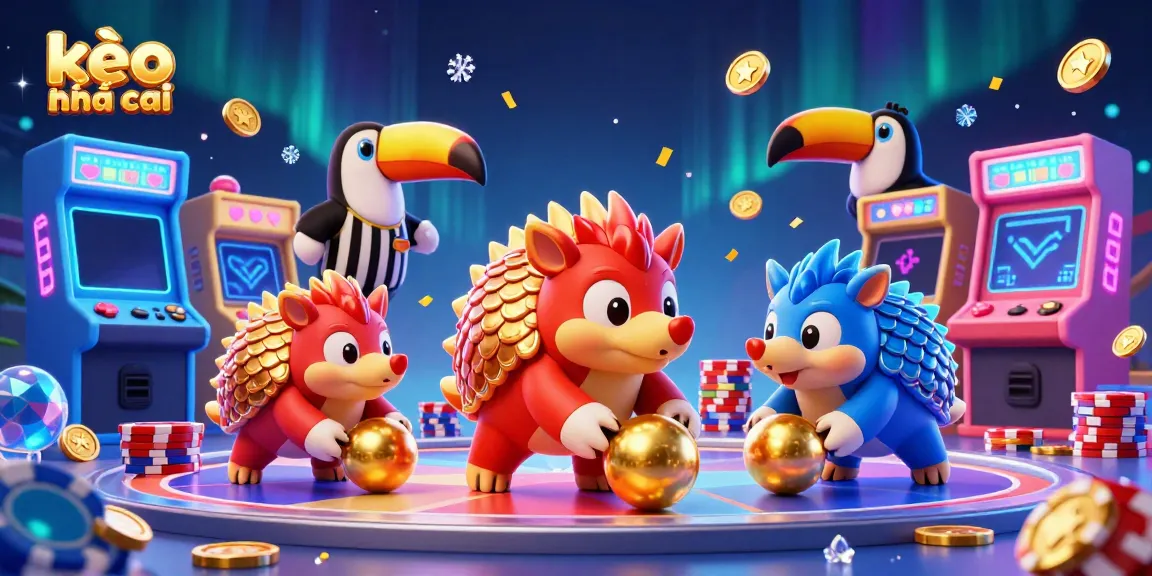 Enjoy thrilling gameplay with kèo nhà cái as rival pangolins roll golden balls through poker chips