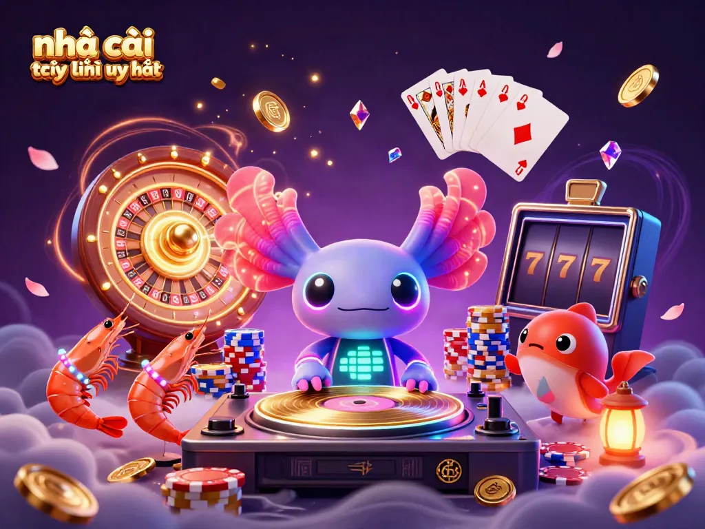 Engage with the vibrant world of nhà cái trực tuyến uy tín featuring lively characters and dazzling casino elements.