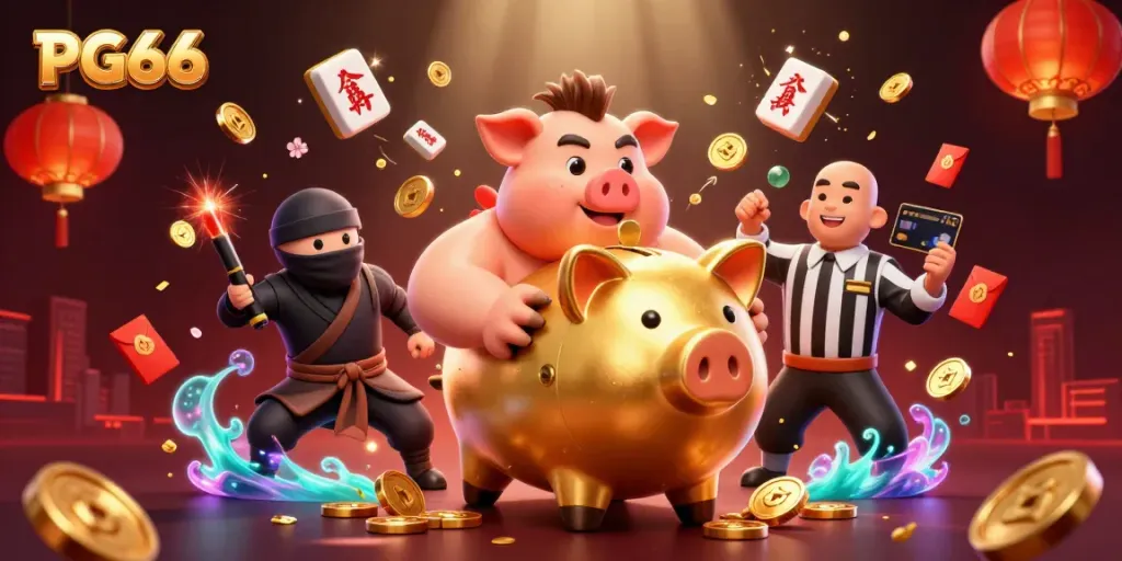 Experience thrilling gameplay at PG66 with vibrant characters and exciting casino elements.