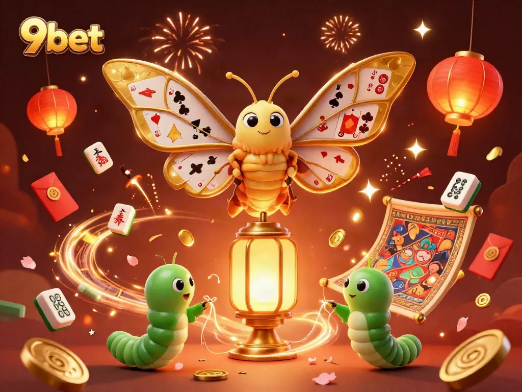 Experience the thrill of 9bet with dynamic 3D casino elements and vibrant visuals of gaming excitement.