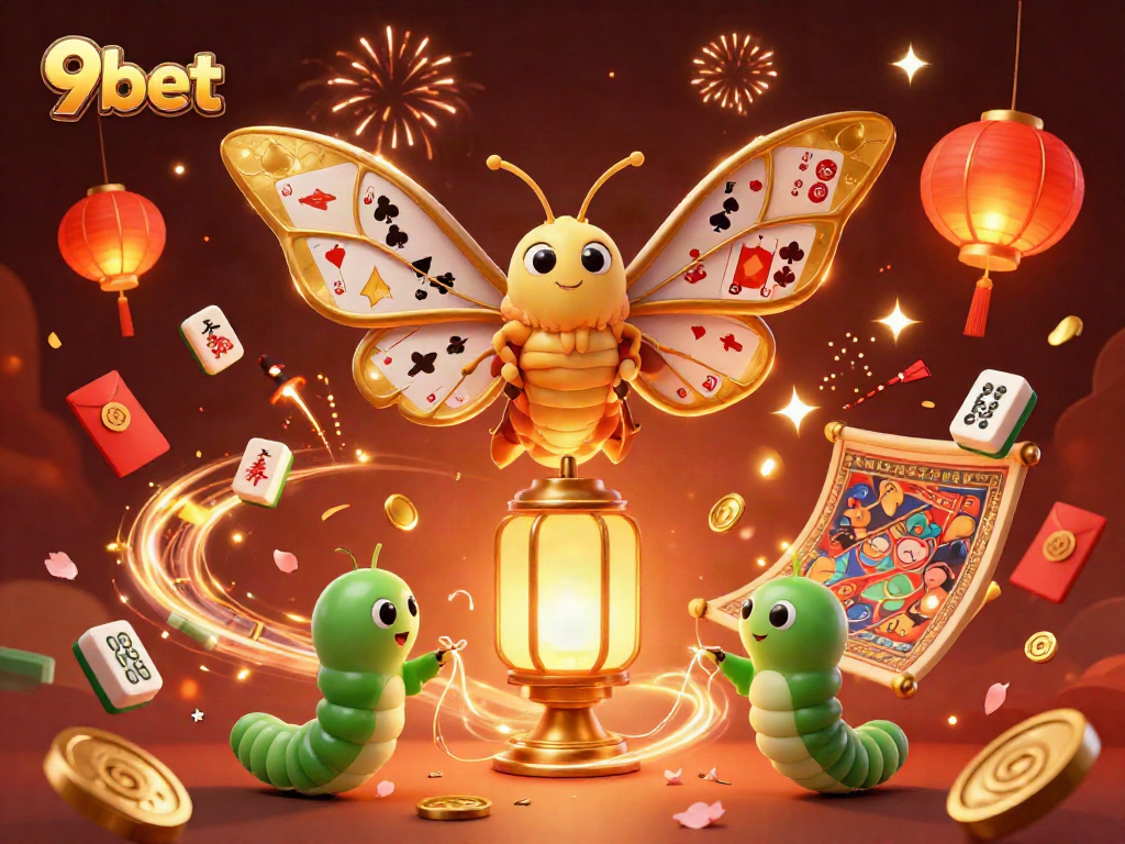 Experience the thrill of 9bet with dynamic 3D casino elements and vibrant visuals of gaming excitement.