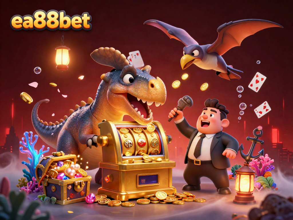 Experience the excitement at ea88bet as prehistoric characters engage in thrilling jackpot action.