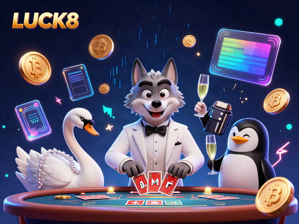 LUCK8 promotes exhilarating gameplay with vibrant characters and immersive design in a casino setting.