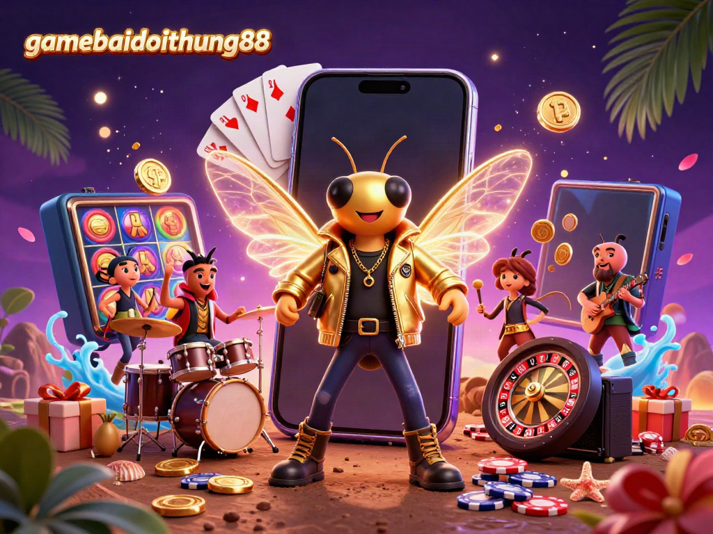 Experience gaming excitement with gamebaidoithuong88 in a vibrant casino scene.