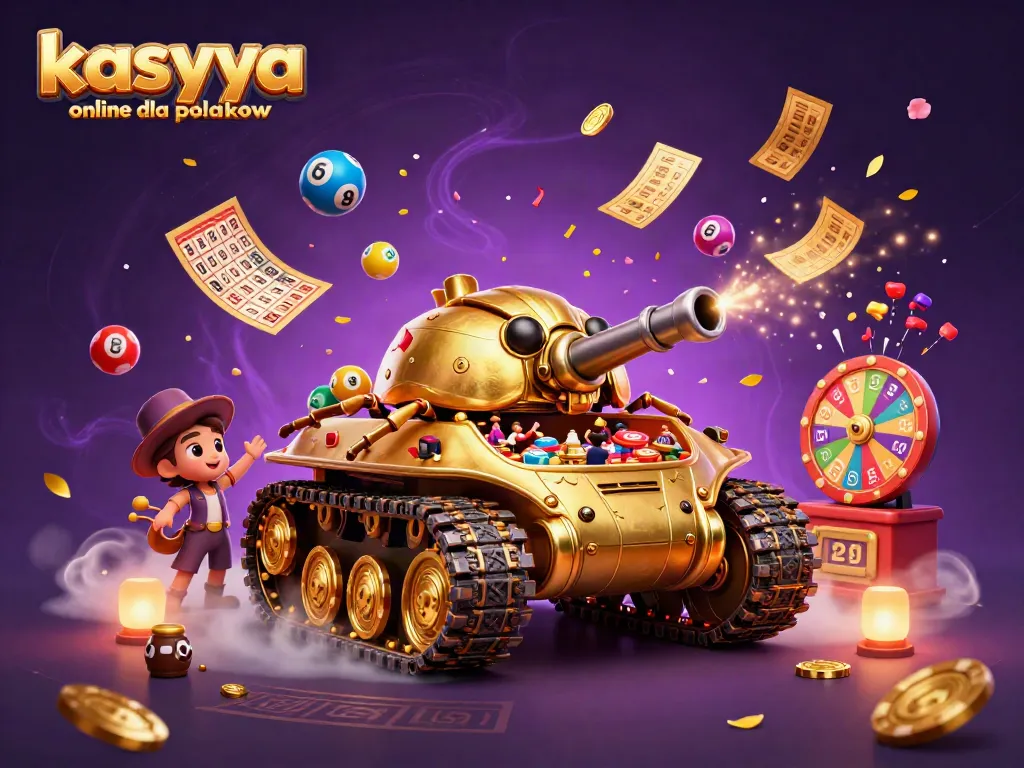 Experience thrilling games with kasyna online dla polakow in this vibrant casino-themed illustration.
