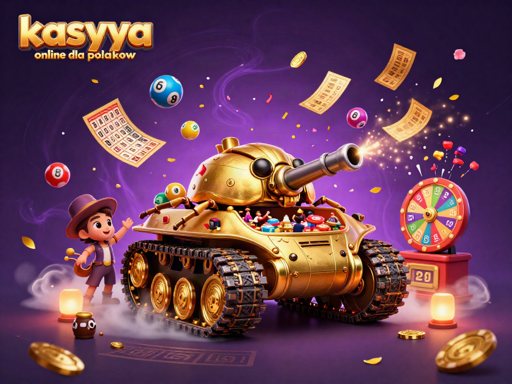 Experience thrilling games with kasyna online dla polakow in this vibrant casino-themed illustration.