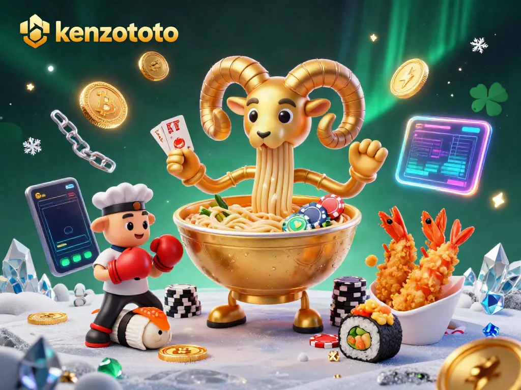Experience thrilling gaming with kenzototo showcasing colorful characters, crypto elements, and exciting casino action.