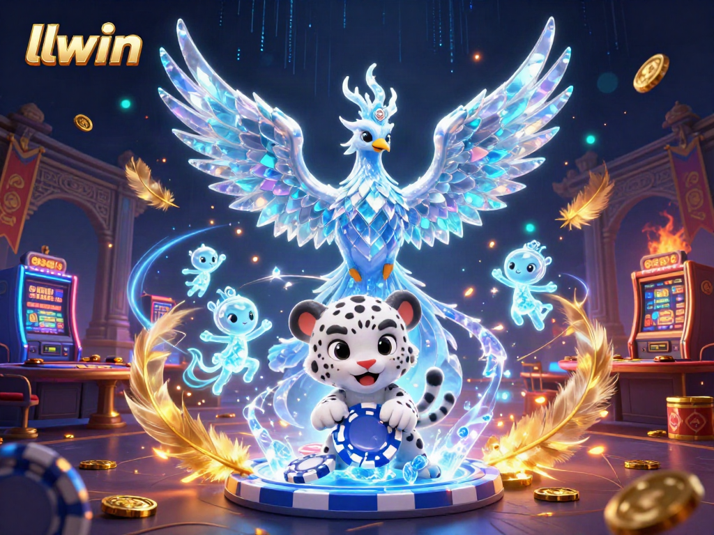 Experience thrilling gaming action with llwin featuring a stunning ice phoenix and enchanting characters.