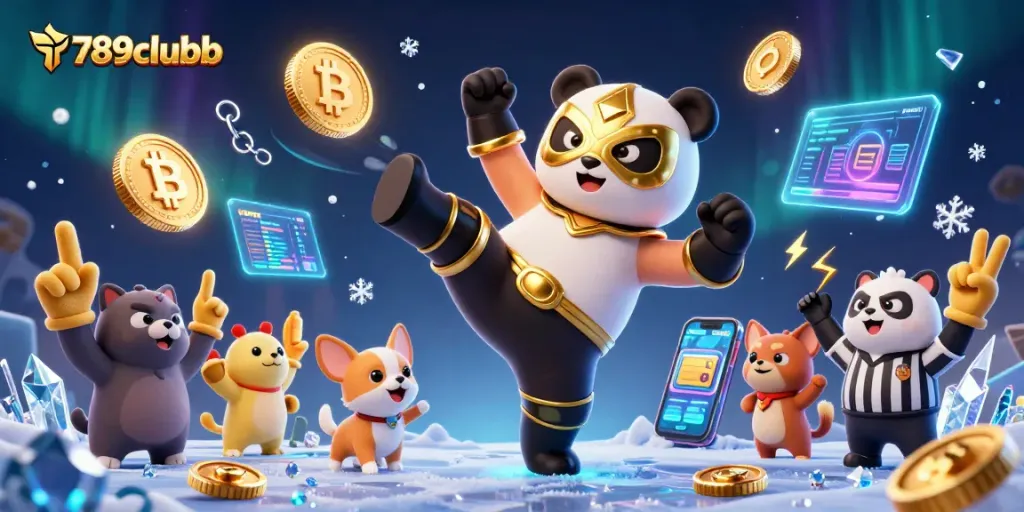 Experience thrilling gameplay with 789clubb as animated characters engage in energetic gambling action.