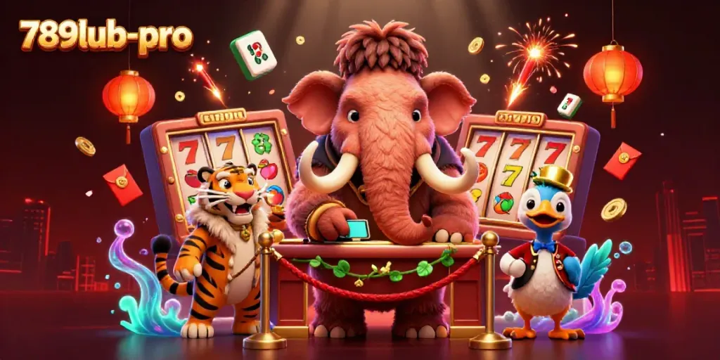 Engage in thrilling action at 789lub-pro with a bouncer guarding the glamorous entrance to a vibrant casino.