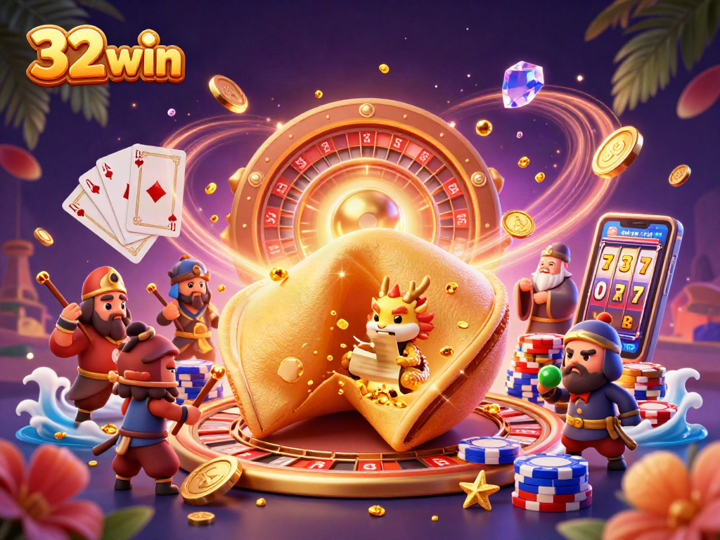 Experience the thrill of 32 win with dynamic gameplay and engaging casino elements lighting up the scene.