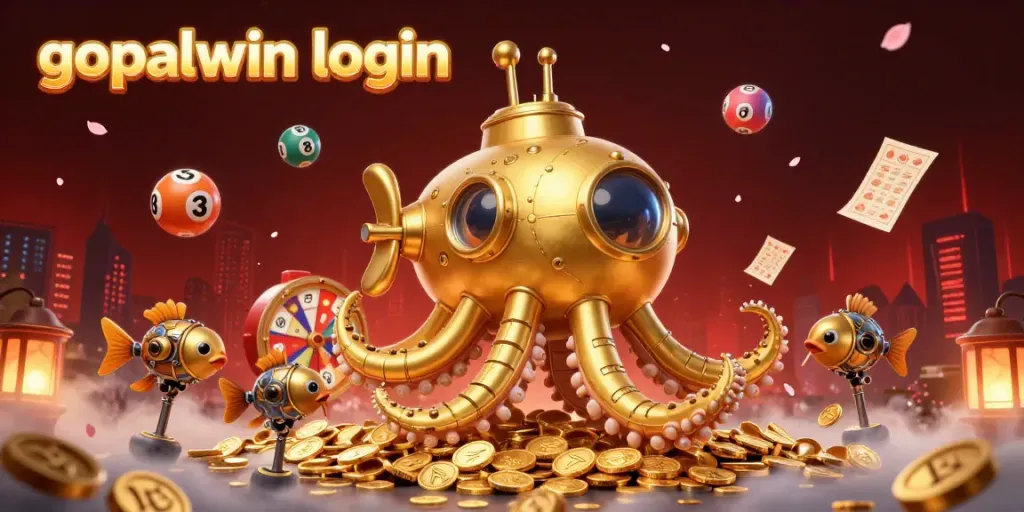 Engage with gopalwin login exciting lottery themes in a vibrant underwater casino scene.
