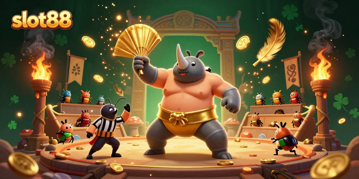 Slot88 menghadirkan pertandingan seru dengan kejuaraan sumo dan koin emas yang bertebangan.