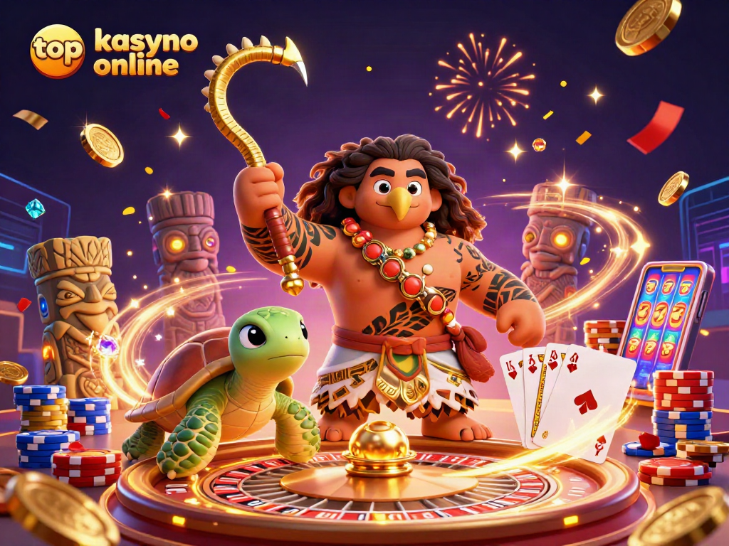 Experience the excitement of top kasyno online with our vibrant 3D illustration that captures thrilling casino action.