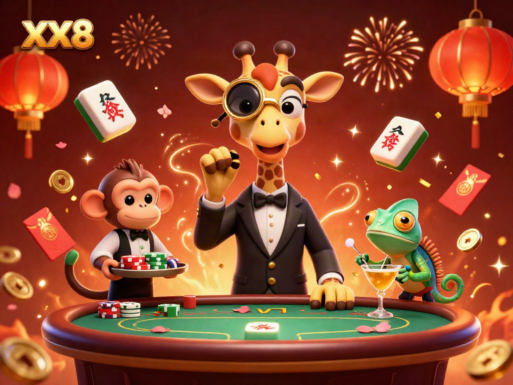 Experience the excitement of XX8 casino with engaging characters and vibrant elements in action.