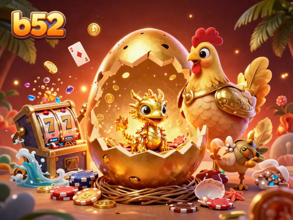 Play exciting games with the b52 online casino's captivating golden dragon and dynamic slot elements.