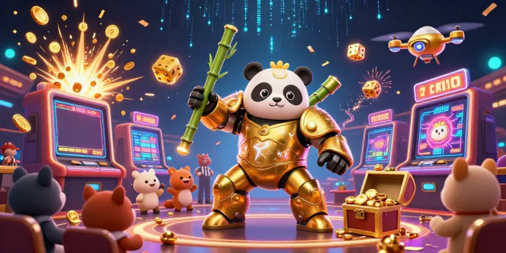 Engage the excitement of rik's latest casino games with a dynamic illustration featuring vibrant characters and rich gambling elements.